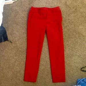 Red work pant